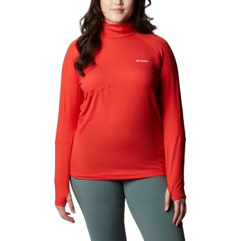 Columbia Winter Power Quarter Zip Knit Plus Size, Sudaderas Naranjas Para Mujer | 706298-ZEN